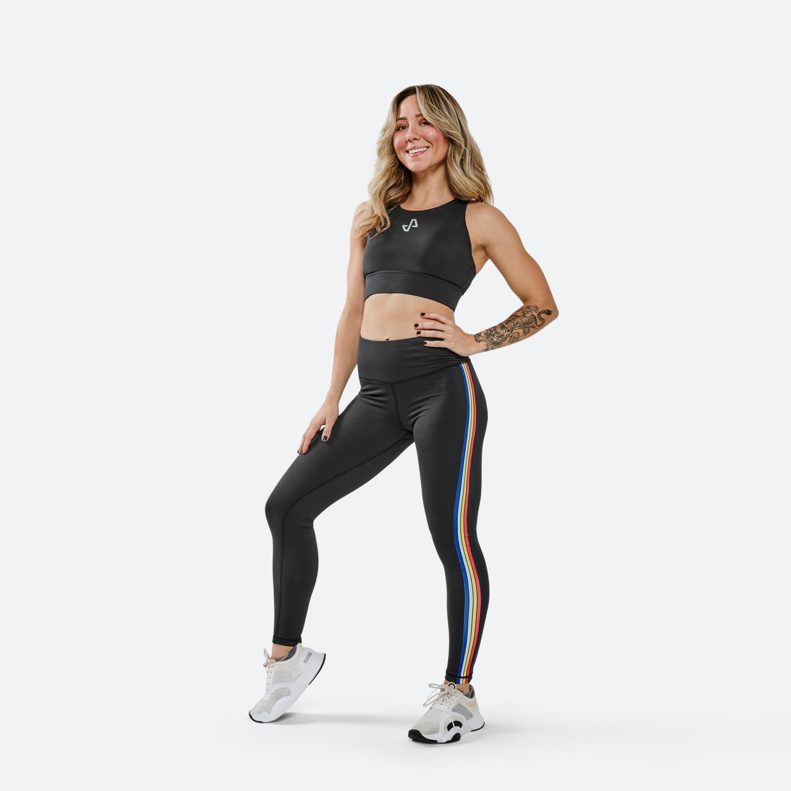 Tempo Glo Multi-Back Strap Sports Bra - Pink / L  Sports bra, Tlf apparel,  High waisted leggings workout